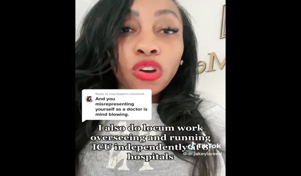 "Doctor" Jakeyla Reed, DNP flaunts her critical care "training", takes dump on Internal Medicine physicians