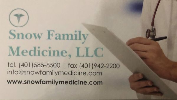 No one's actually practicing medicine at Snow Family Medicine